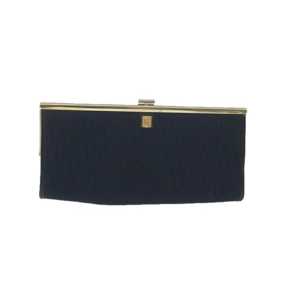 Pre Loved Dior Vintage Clutch Navy Blue Women Clutch Bags - Picture 2 of 8